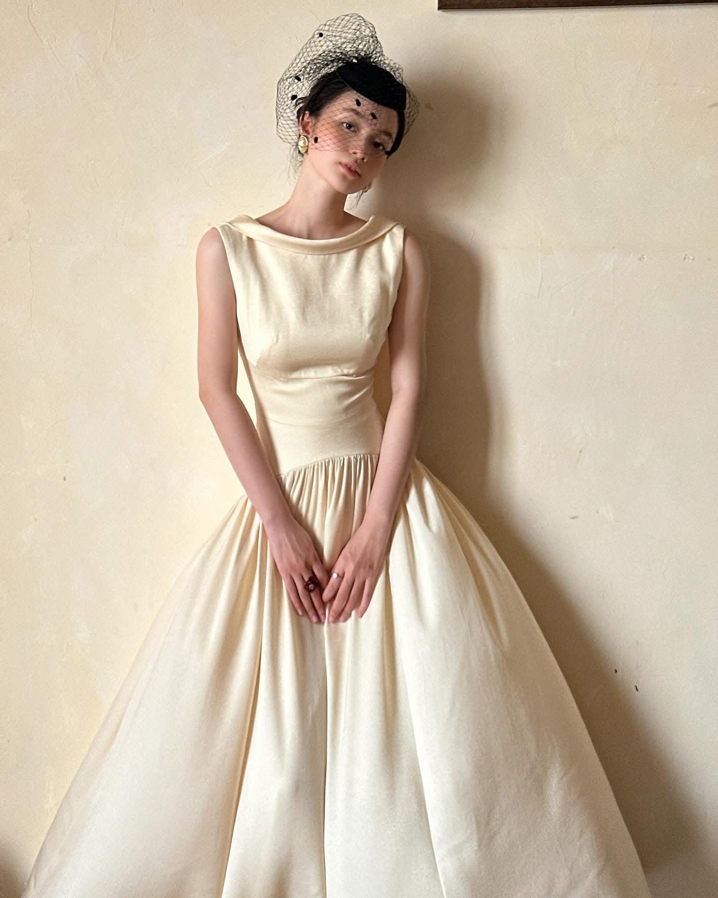 Claudette Dress - Đầm Thiết Kế Vintage QE001