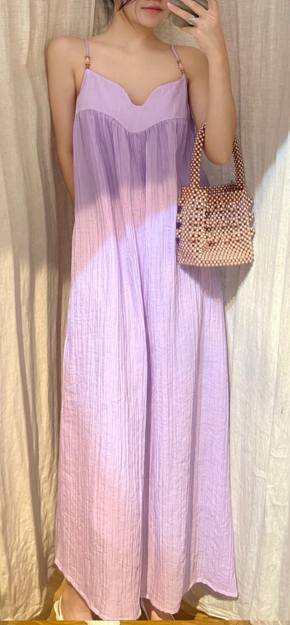 Lavender Maxi Dress - Đầm 2 Dây Dáng Suông E45