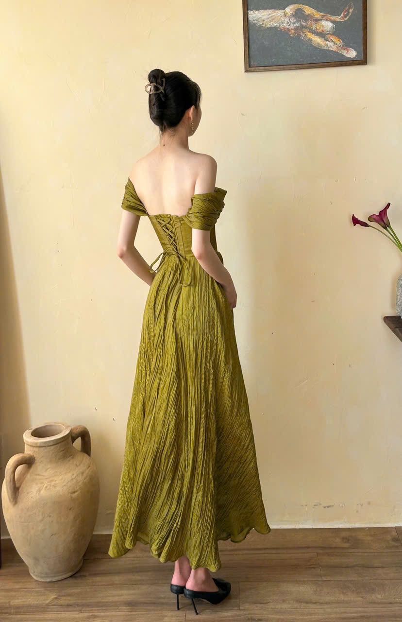 Stefany Dress - Đầm Trễ Vai Corset Q008