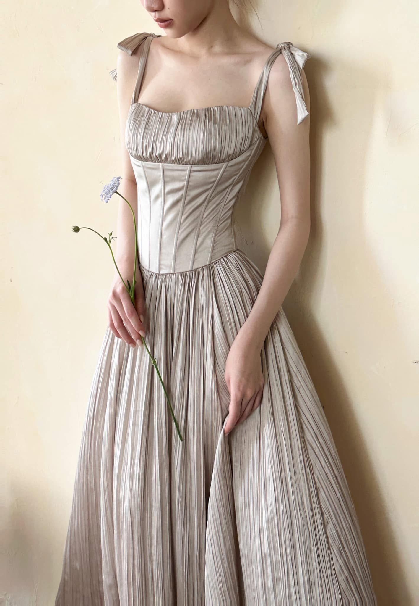 Delilah Dress - Đầm Corset Dập Ly D0130