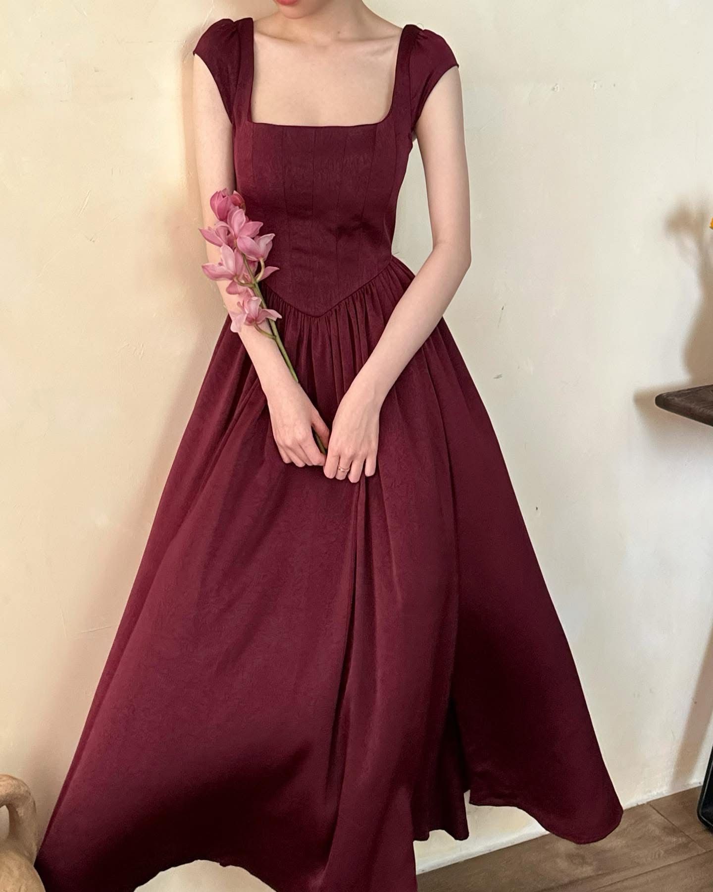 Adela Dress - Đầm Corset Cổ Điển Tay Hến V21