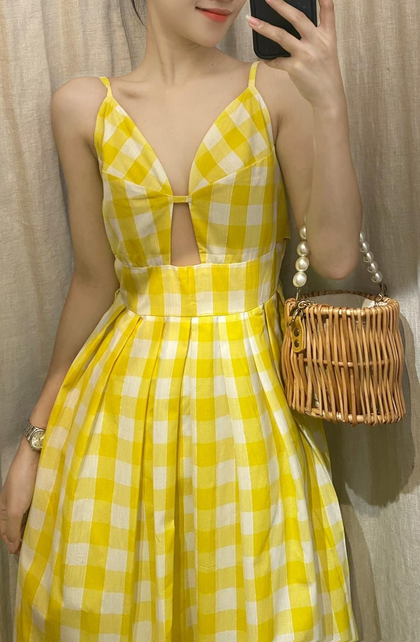 Ellen Dress - Đầm maxi 2 dây , cột nơ sau lưng D741