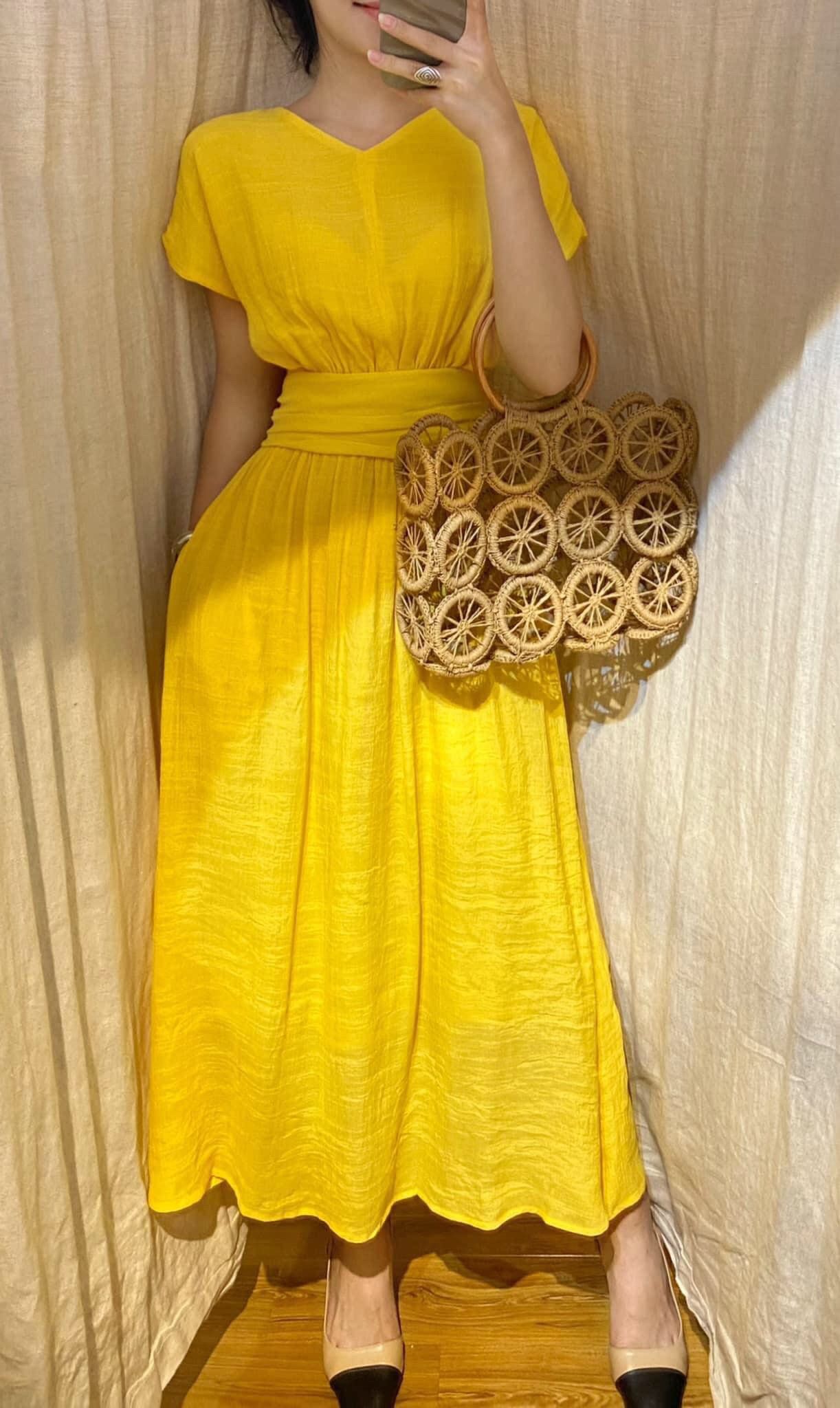 Laila Dress - Đầm maxi , cánh dơi nhấn eo - các màu PO01