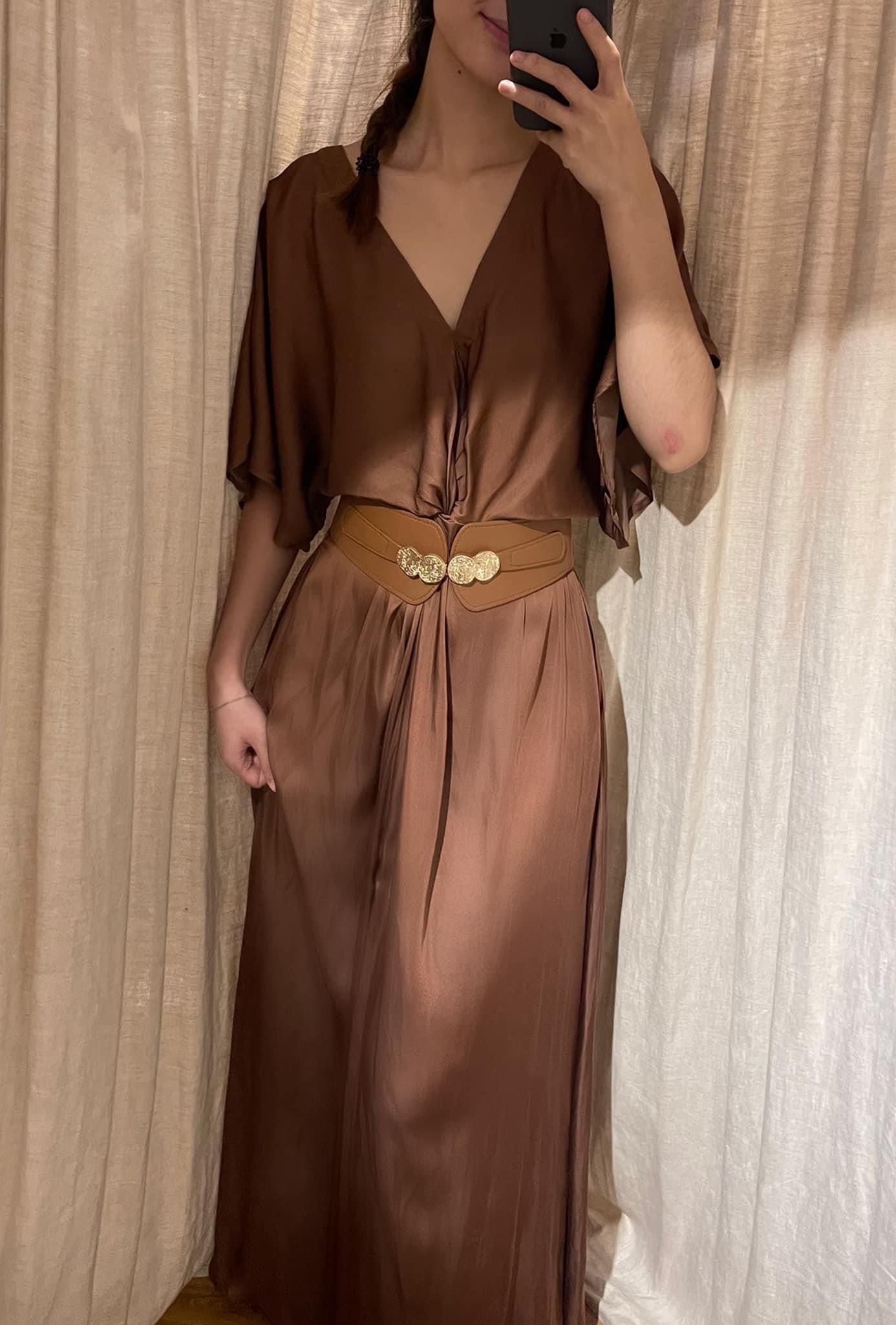 Amelie silk dress - Đầm Xoắn Eo Lụa L04