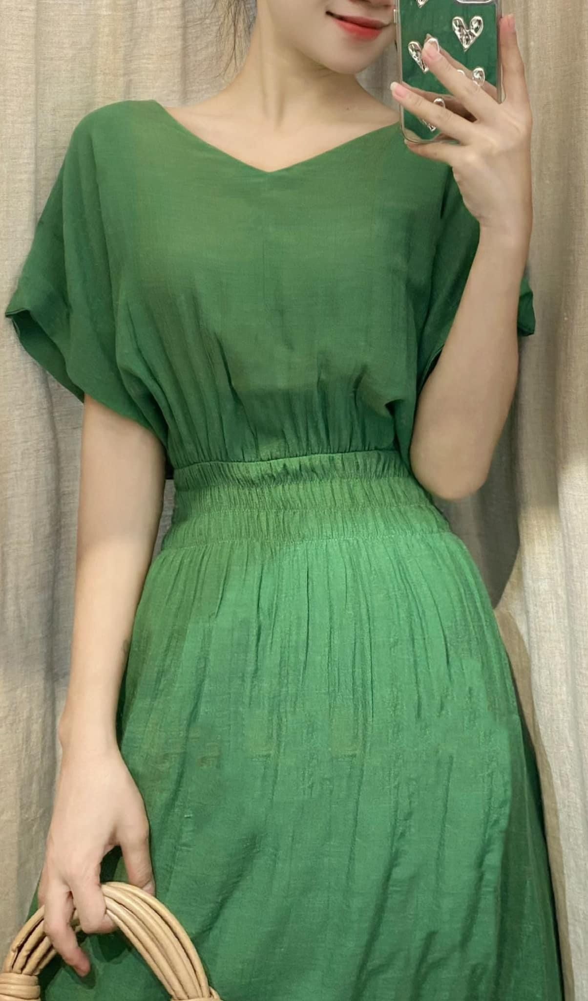 Laila Dress - Đầm maxi , cánh dơi nhấn eo - các màu PO01
