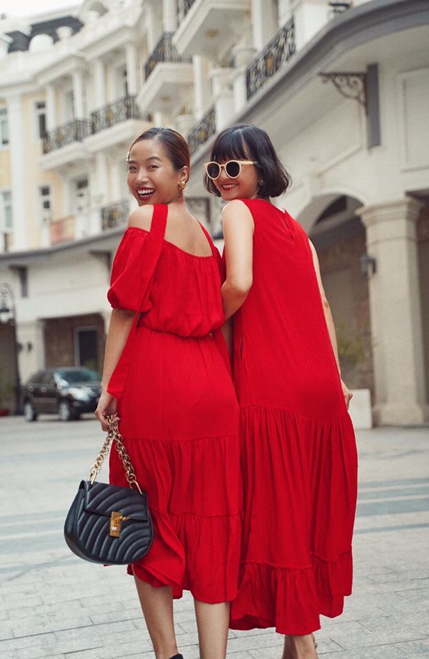 Đầm xô lụa sát nách