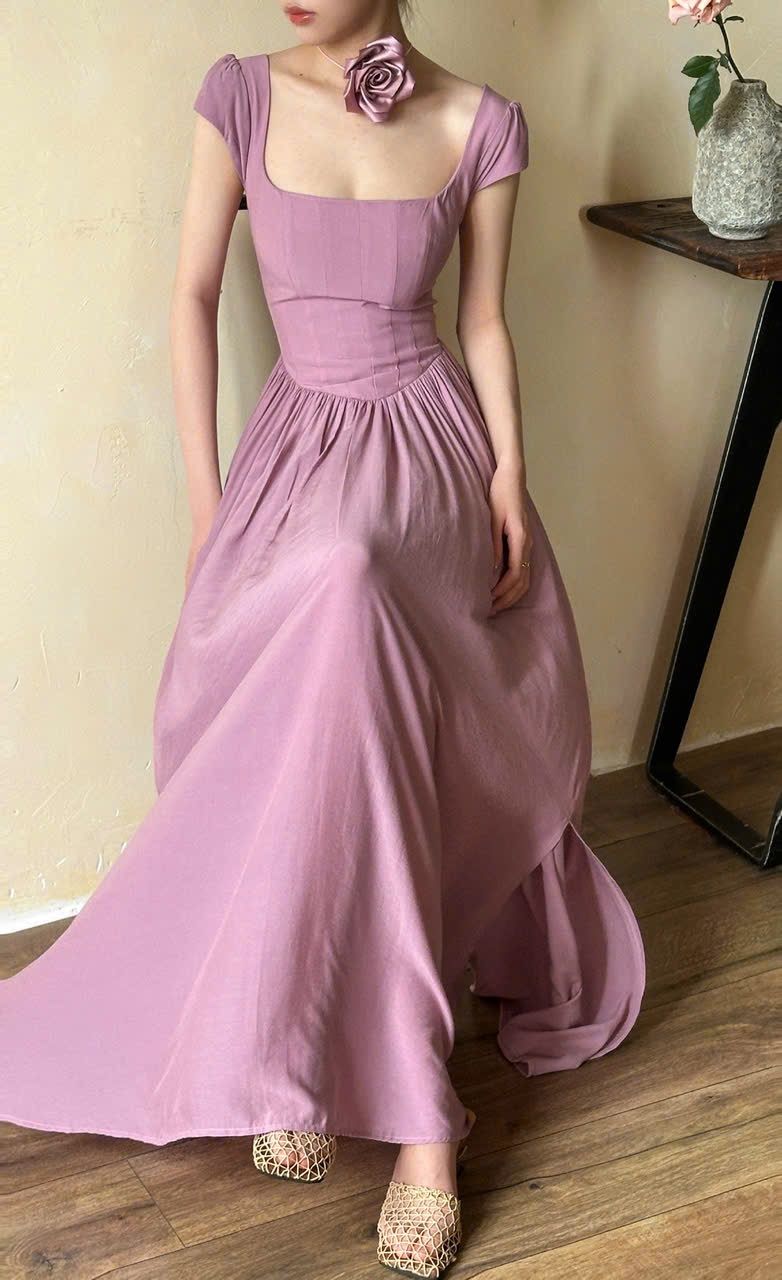 Adela Dress - Đầm Corset Cổ Điển Tay Hến V21