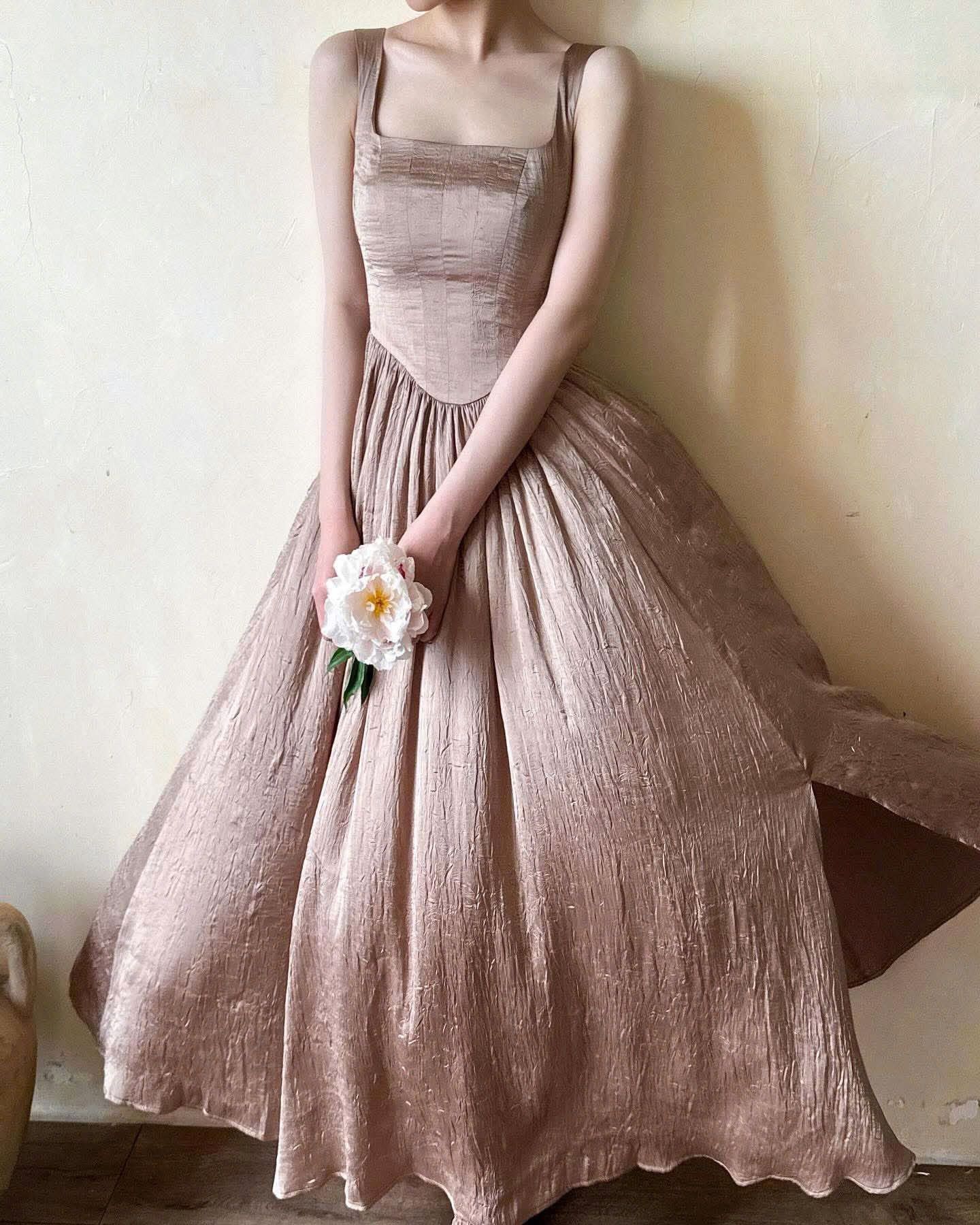 Elizabeth Dress - Đầm Corset Cổ Điển Hai Dây D0124