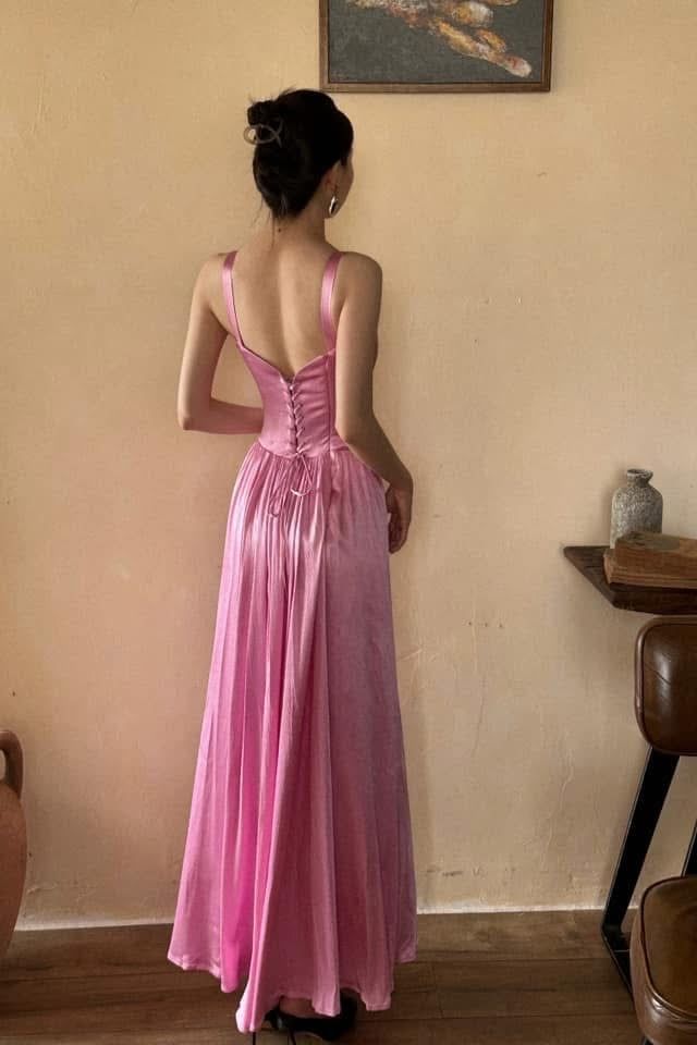 Josephine Dress - Đầm Corset Lụa Vintage