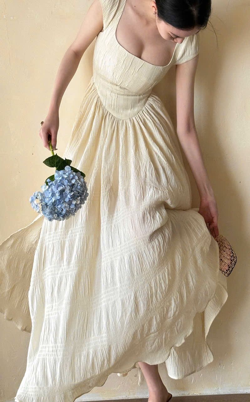 Adela Dress - Đầm Corset Cổ Điển Tay Hến V21