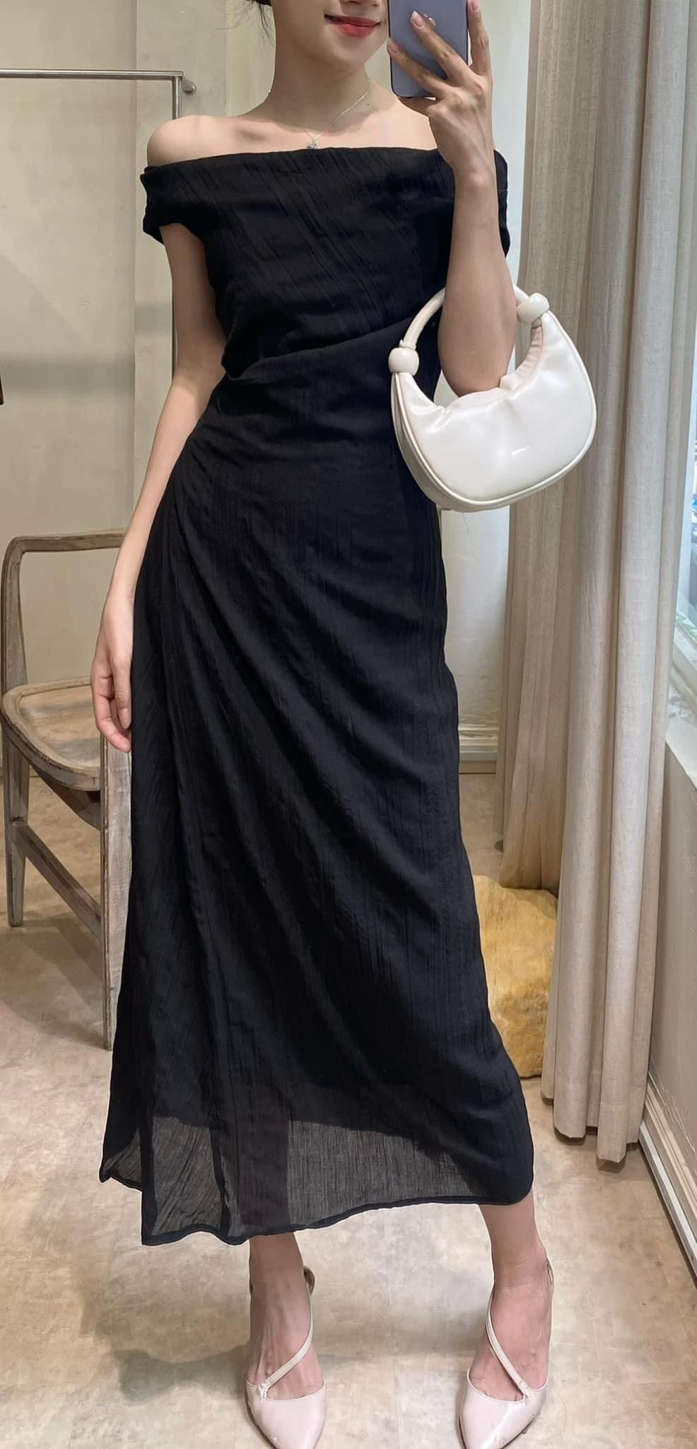 Dilys Dress - Đầm Trễ Vai Sóng Eo DR2123