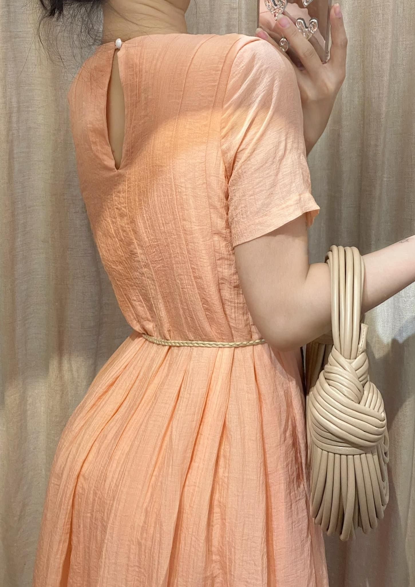Dory Dress - Đầm Xếp Ly Ngực Có Tay E17