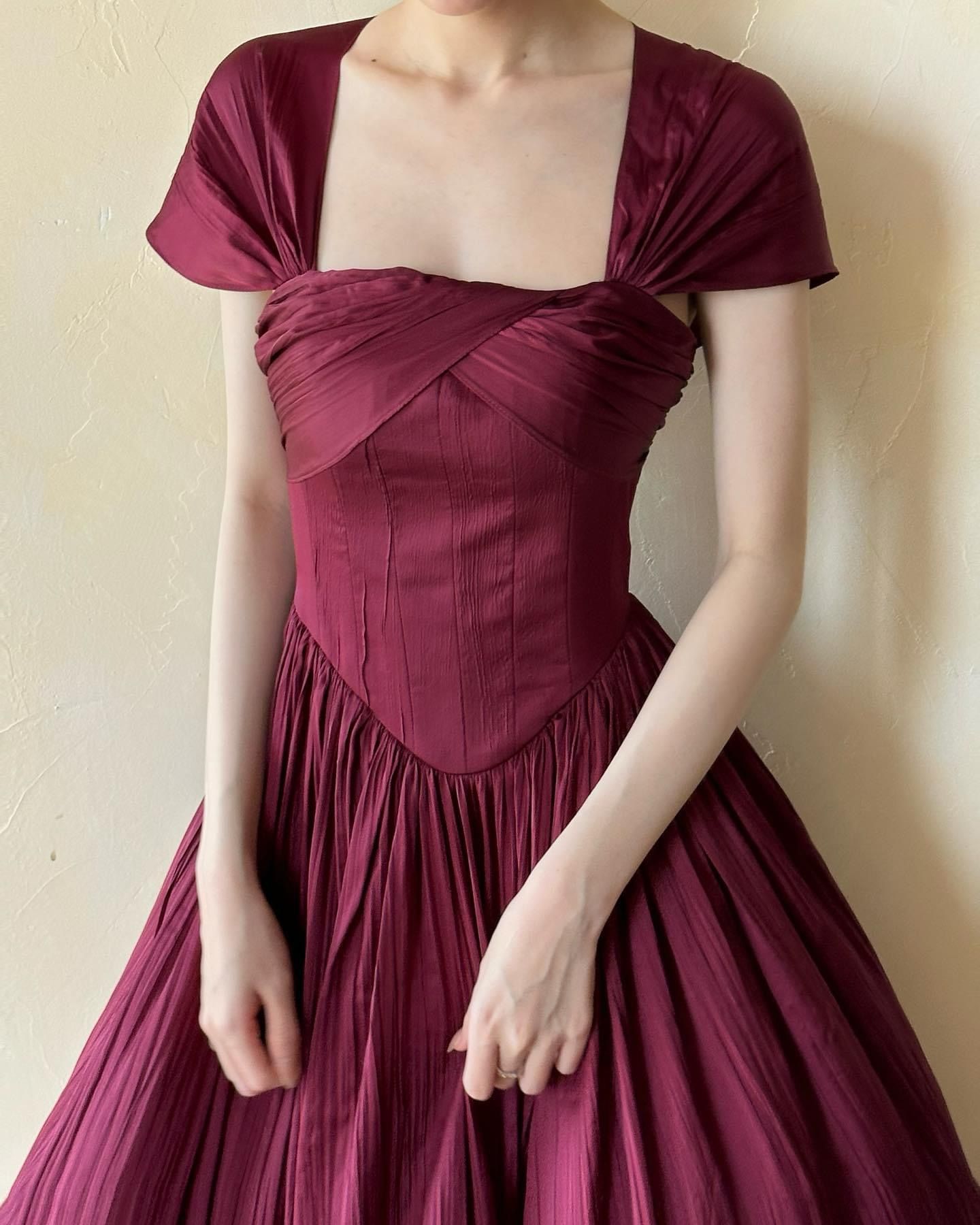 Alexandra Dress - Đầm Corset Tay Hến V20