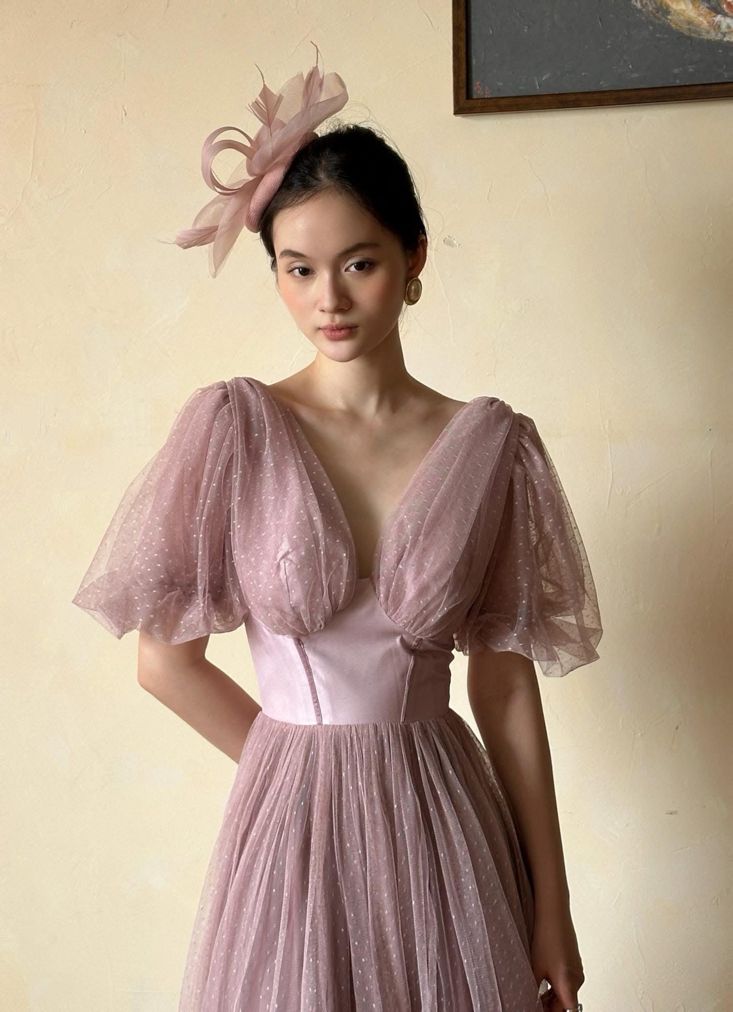 Jionni Dress - Đầm Corset Tay Bồng D0139