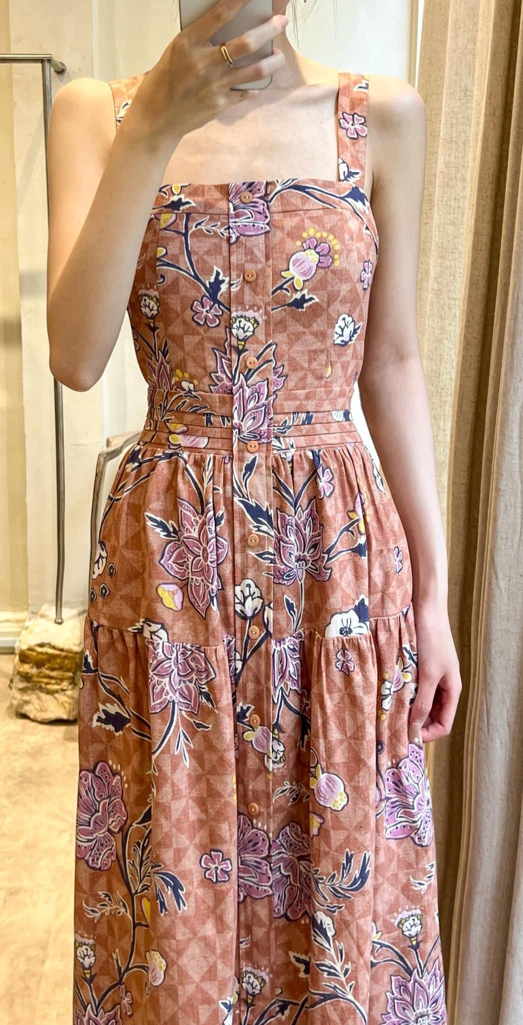 Floris Dress - Đầm Linen 2 Dây L43