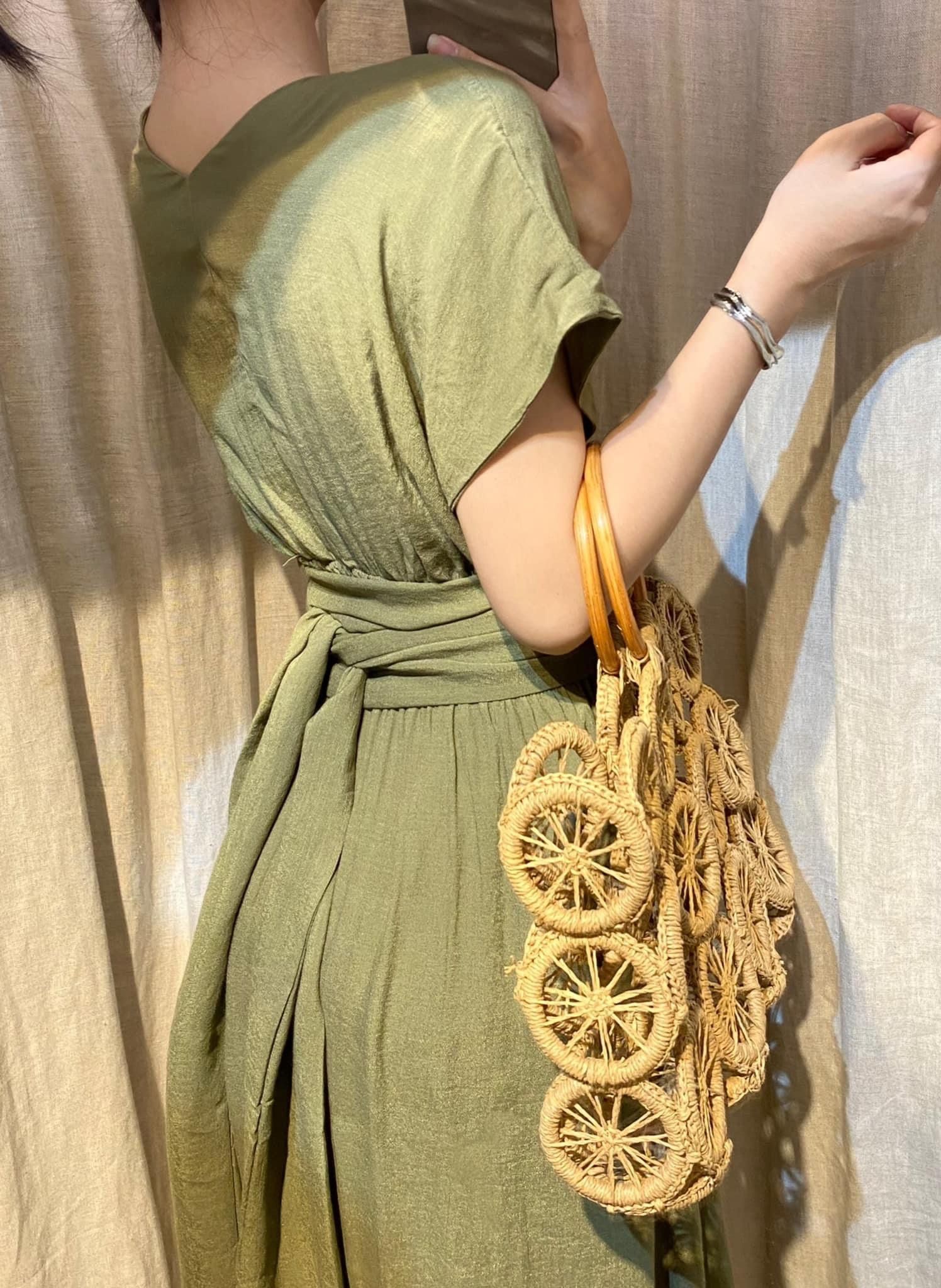 Laila Dress - Đầm maxi , cánh dơi nhấn eo - các màu PO01