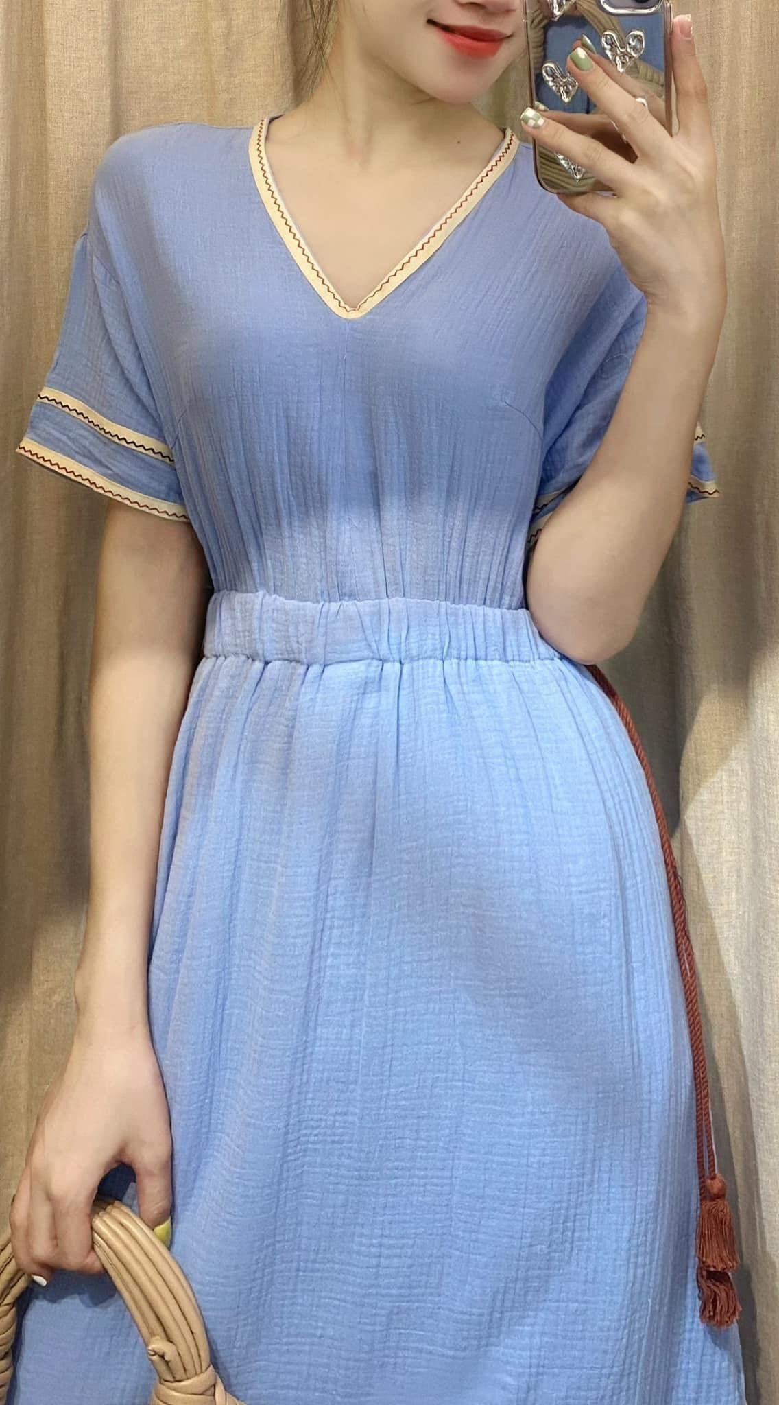 Bohemian Girl Dress - Đầm cổ tim nhấn eo D548 D563