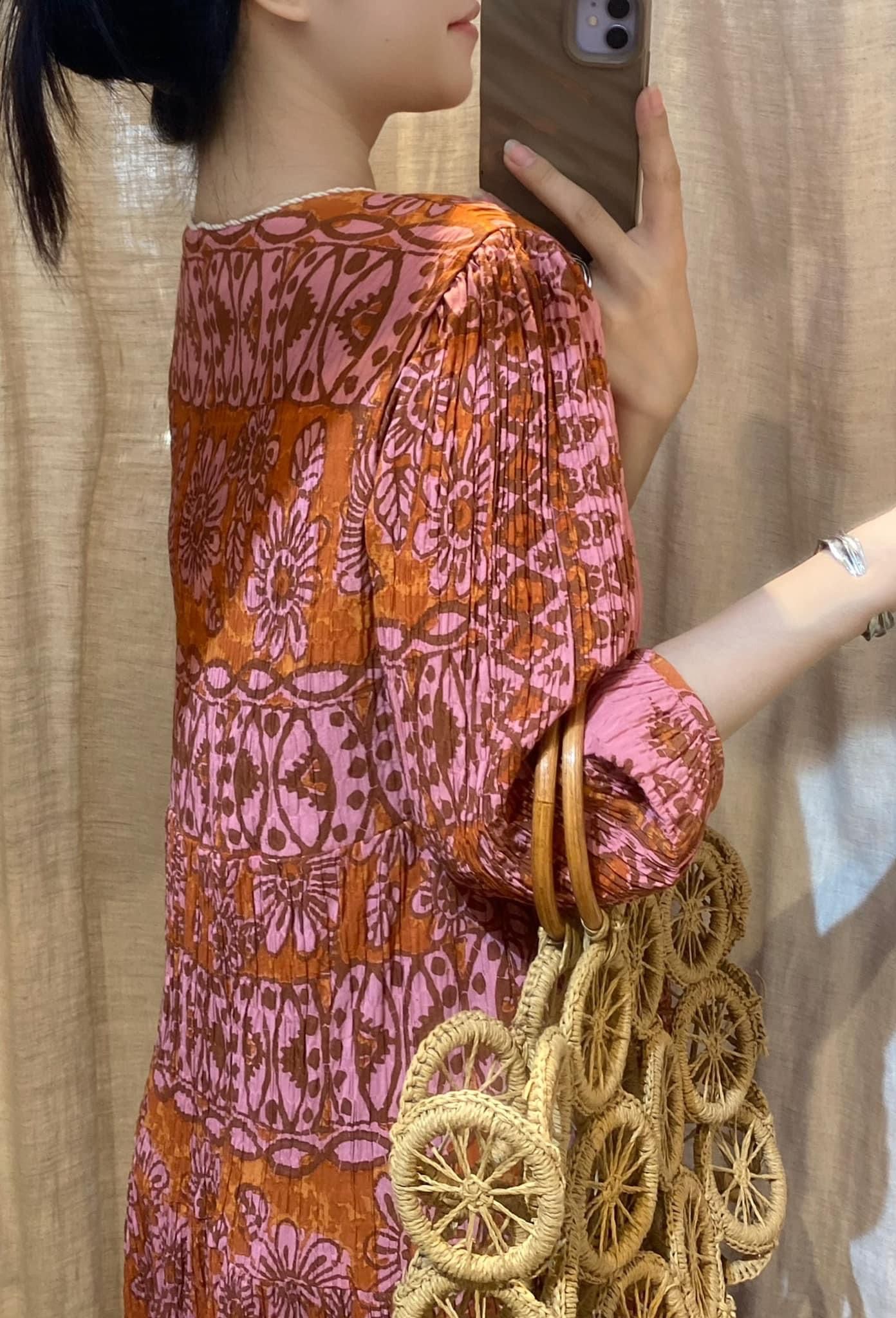 Agisa Dress - Đầm Thổ Cẩm D24