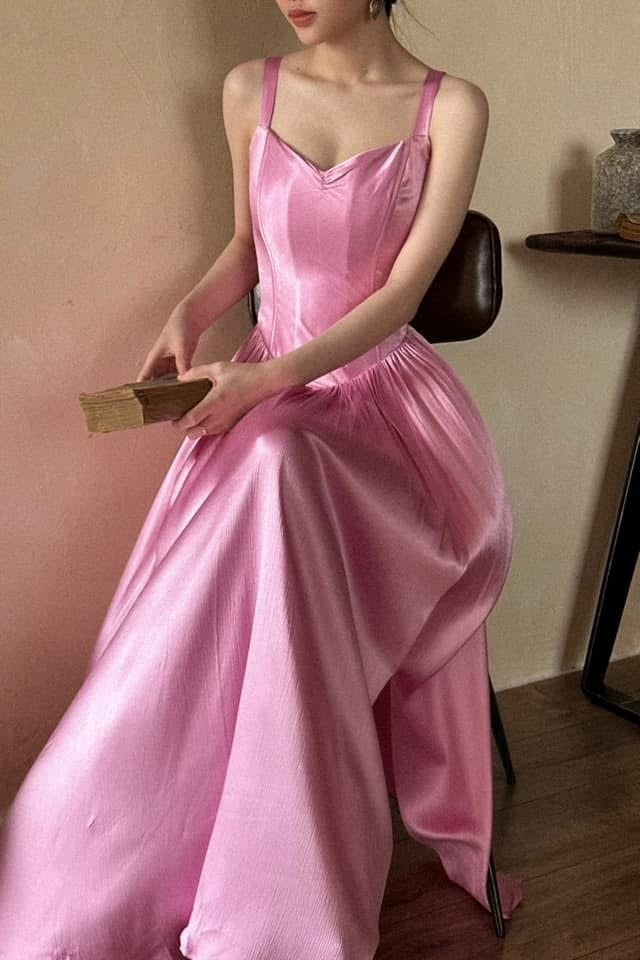 Josephine Dress - Đầm Corset Lụa Vintage