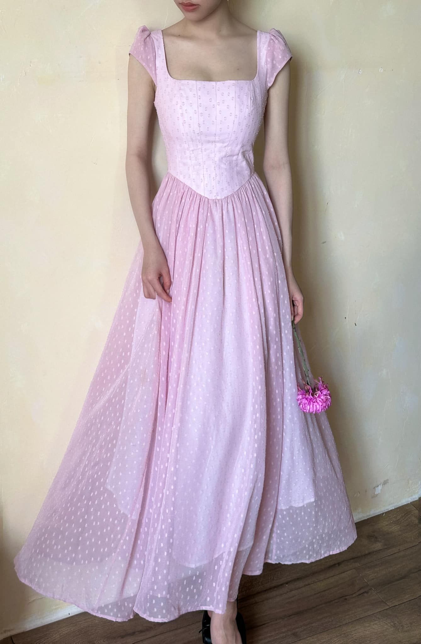Adela Dress - Đầm Corset Cổ Điển Tay Hến V21