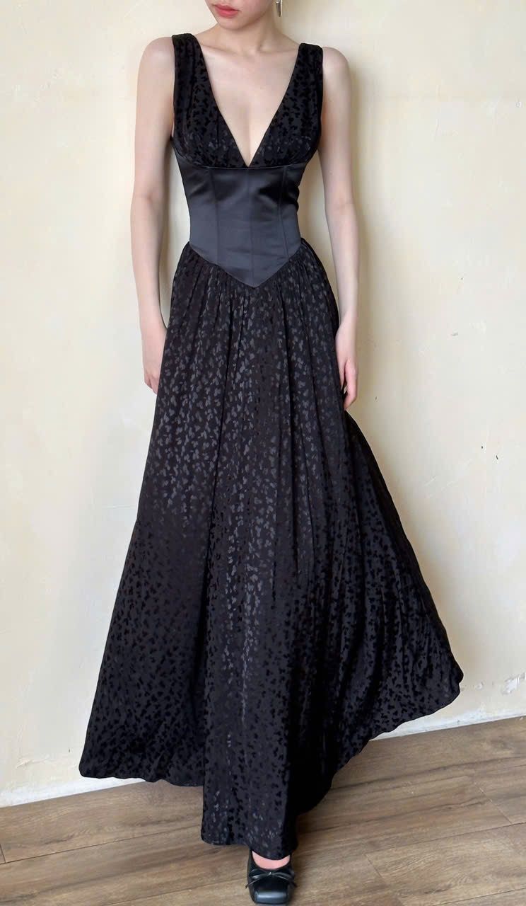 Clara Dress - Đầm Corset Cổ V Thiết Kế D0125