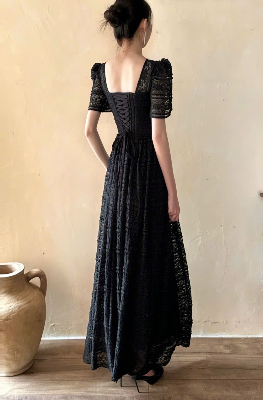 Olivia Lace Dress - Đầm Ren Tay Ngắn Q006