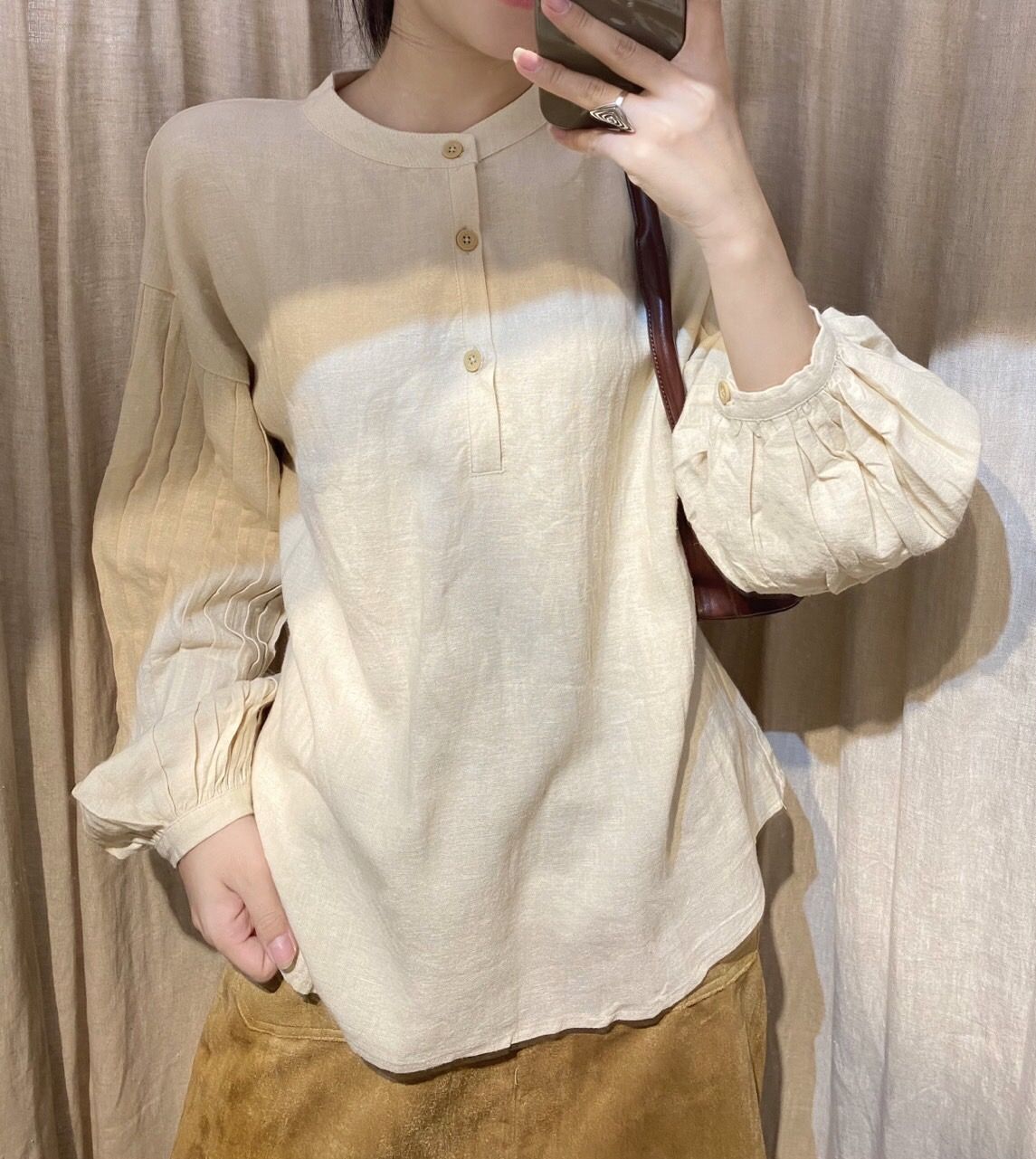 Áo Sơ Mi Tay Bồng - A004