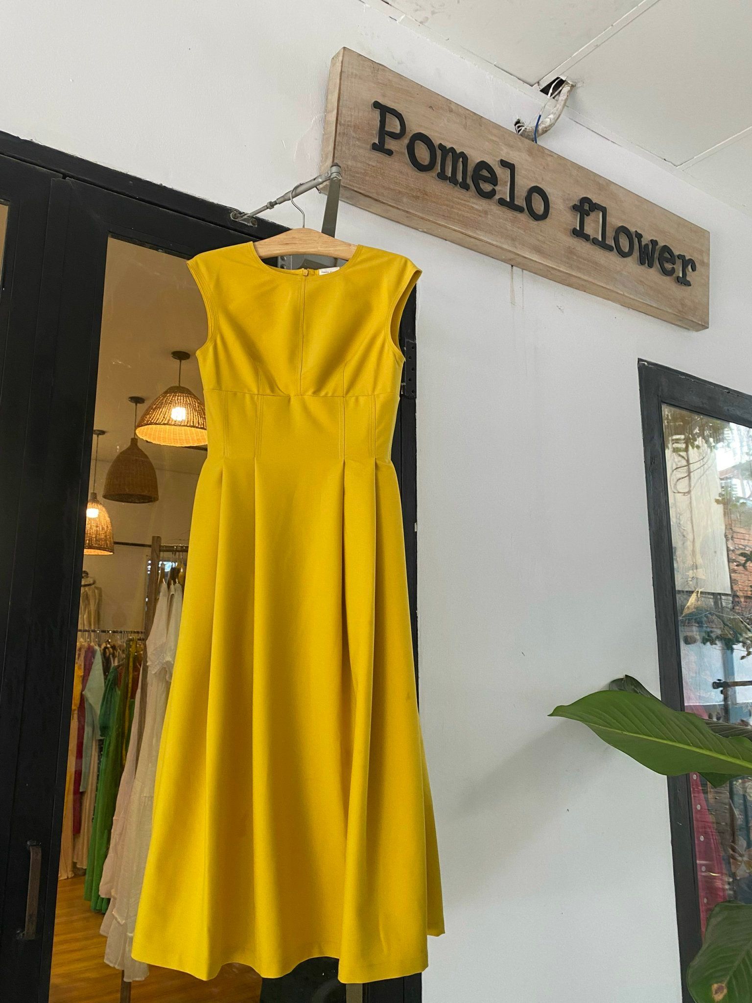 Liana Dress - Đầm sát nách chữ A - POQ79