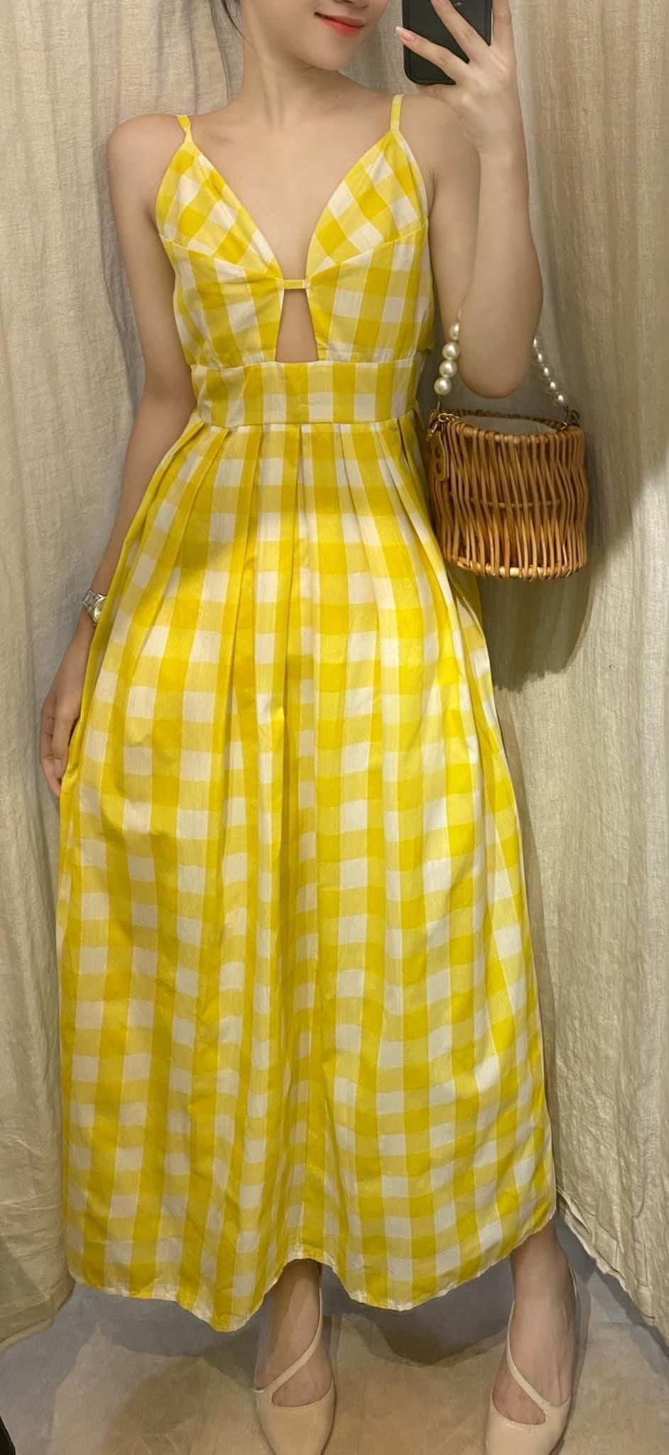 Ellen Dress - Đầm maxi 2 dây , cột nơ sau lưng D741