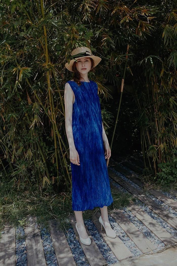 Wave Dress - Đầm sát nách dập ly M24