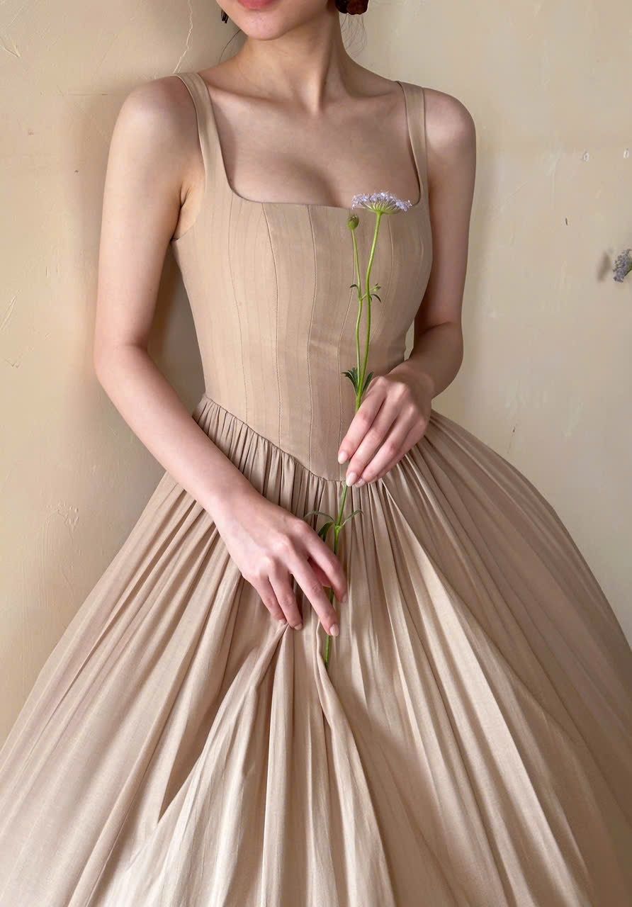 Elizabeth Dress - Đầm Corset Cổ Điển Hai Dây D0124
