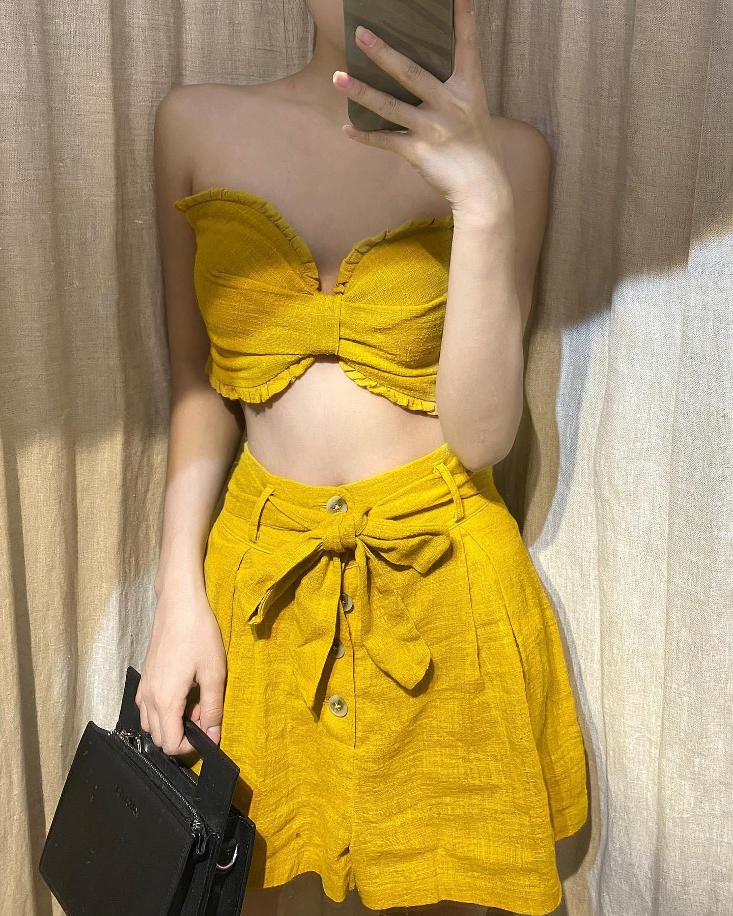 Quần xô short đai lưng (Bukhara Set) Q54 Q55