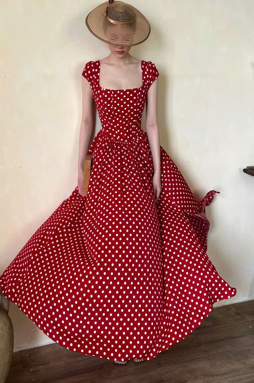 Adela Dress - Đầm Corset Cổ Điển Tay Hến V21