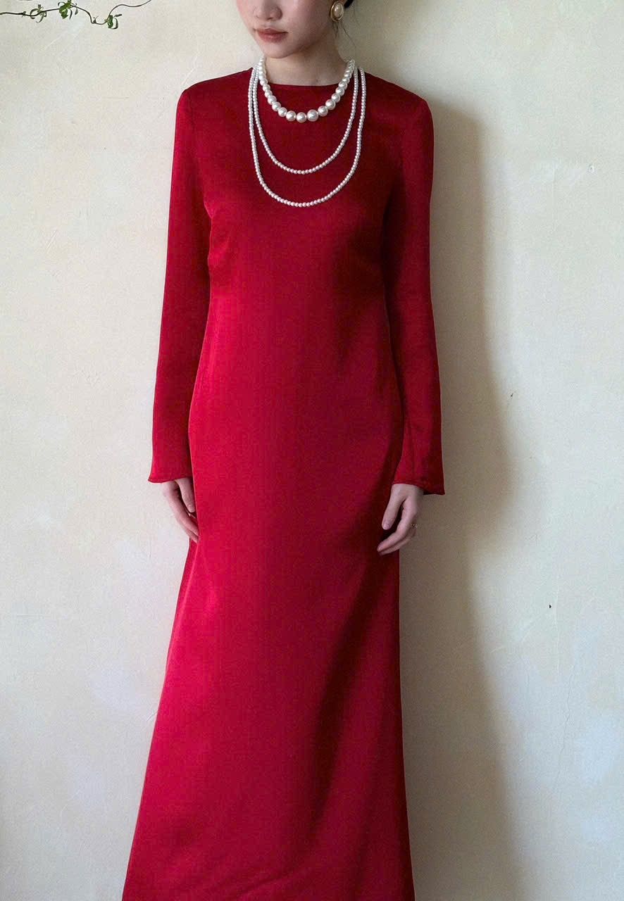 Eudora Silk Dress - Đầm Lụa Tay Dài D1008