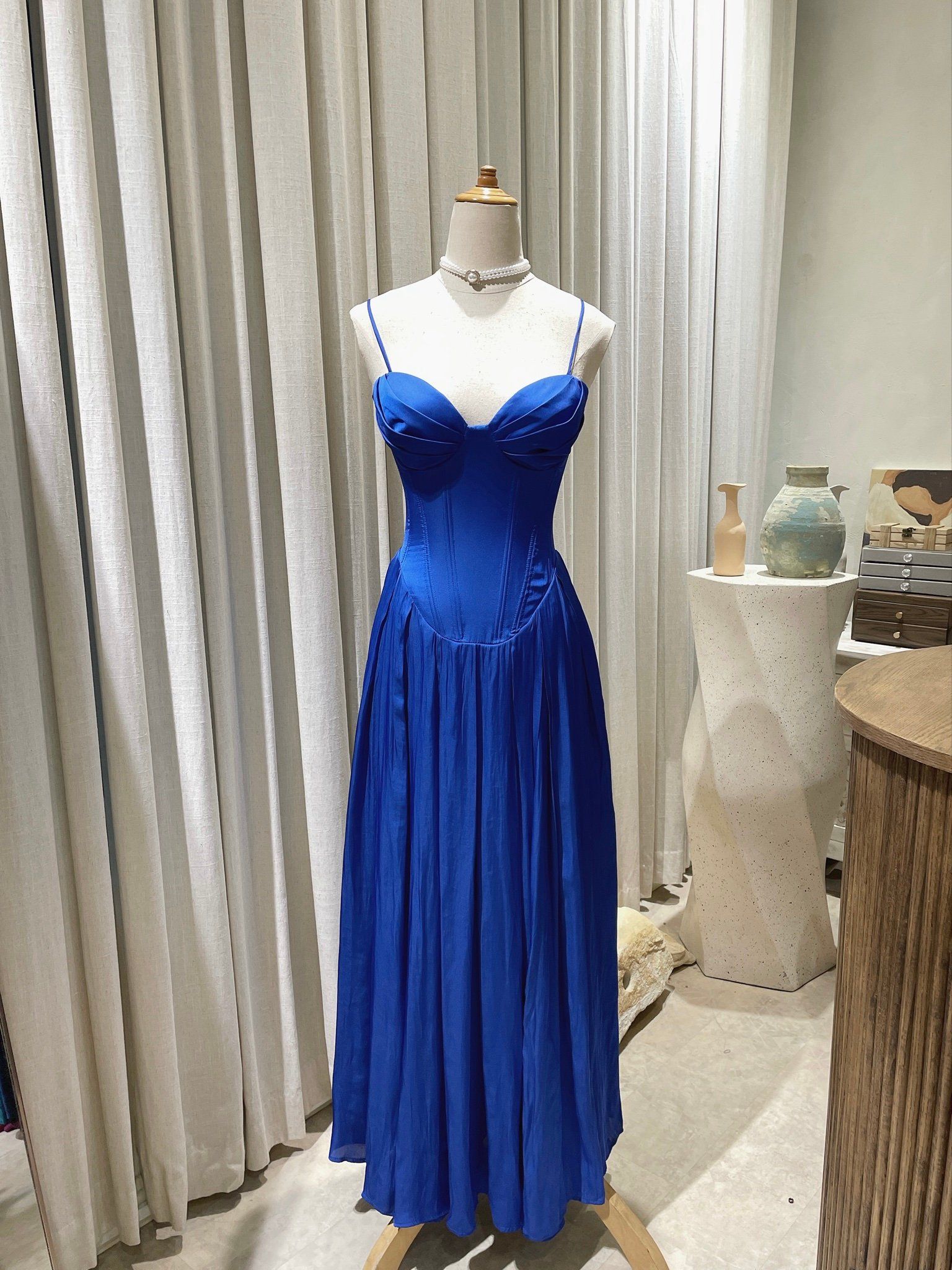 Elsie Dress - Đầm Corset Lụa Q002