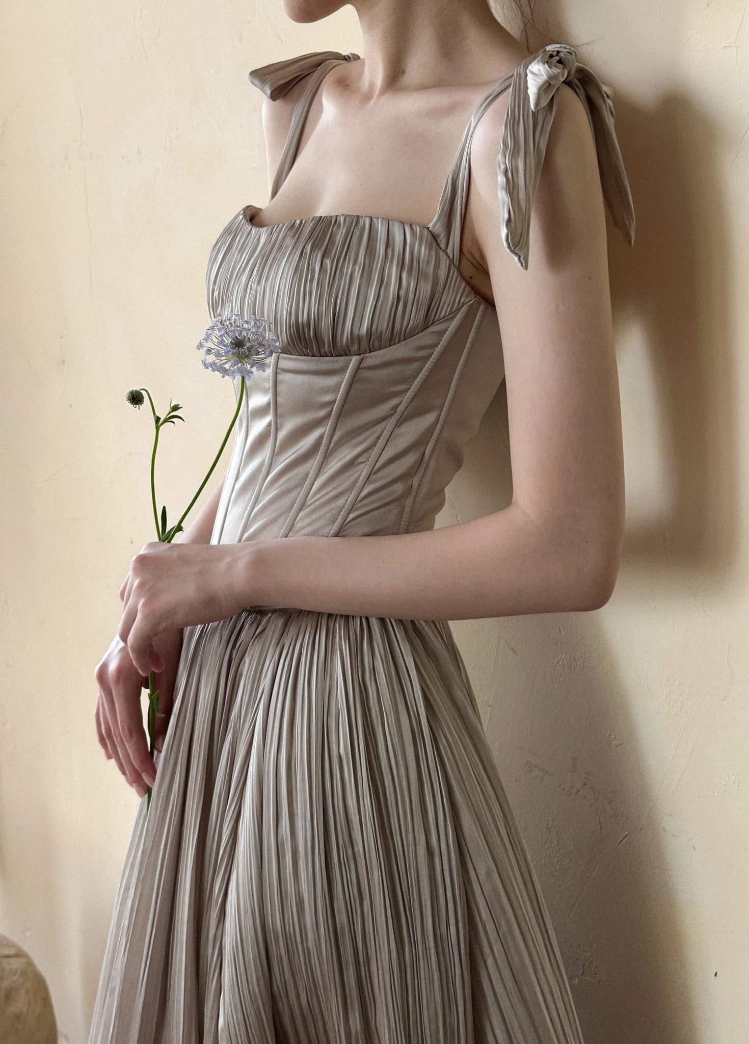 Delilah Dress - Đầm Corset Dập Ly D0130