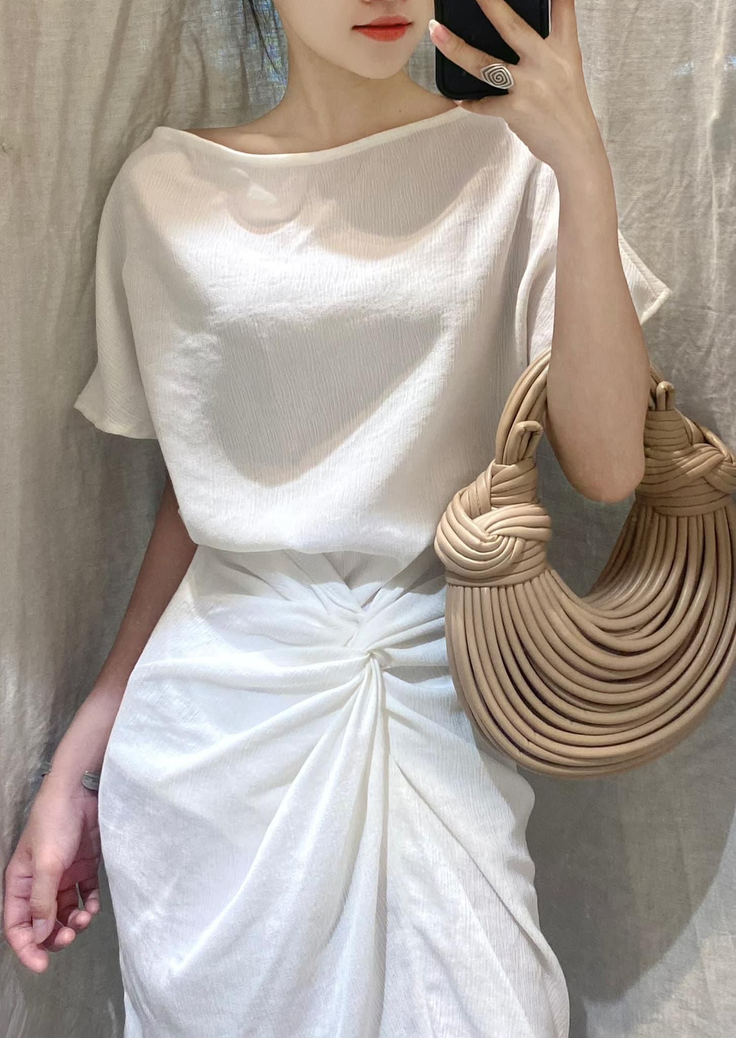Mary Set - Set Áo Và Chân Váy Xoắn Eo L03