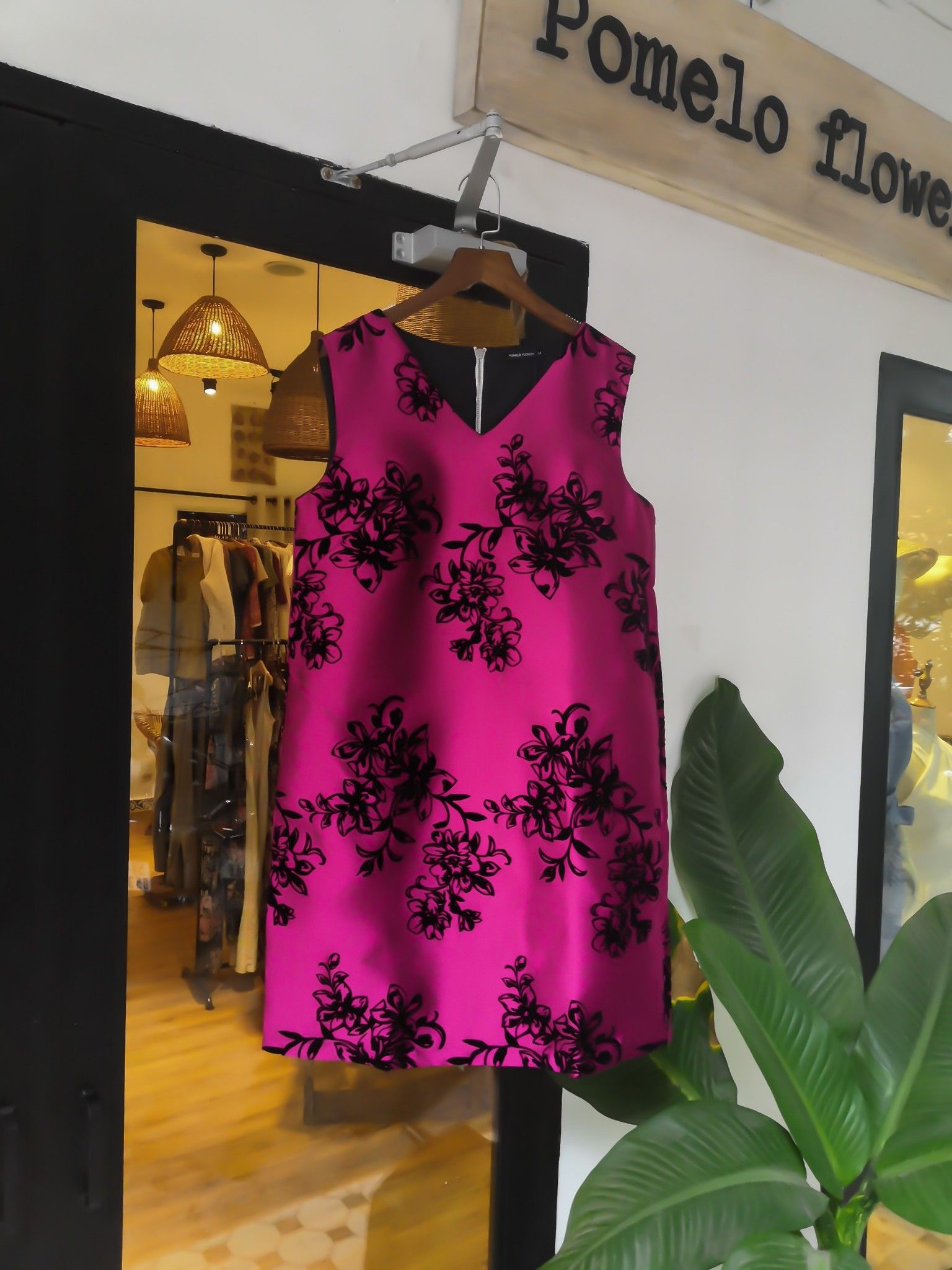 Maia Dress - Đầm sát nách cổ tim in hoa D343 D344 D345