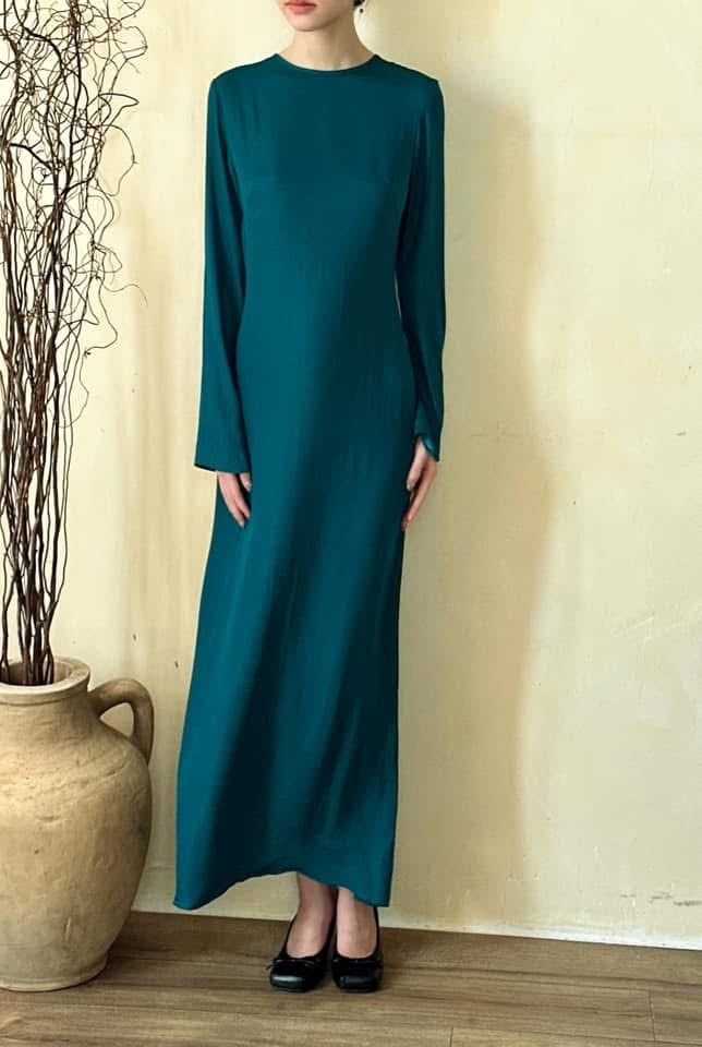 Eudora Silk Dress - Đầm Lụa Tay Dài D1008