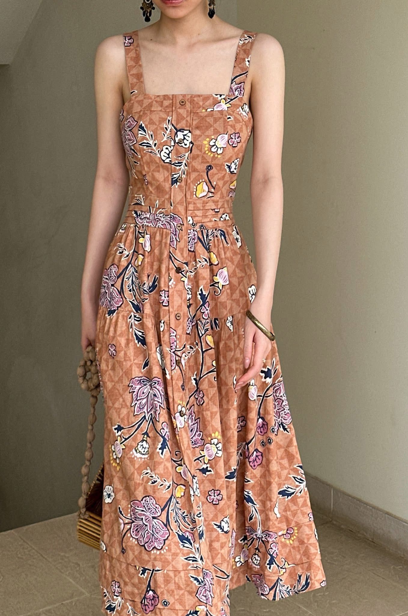 Floris Dress - Đầm Linen 2 Dây L43