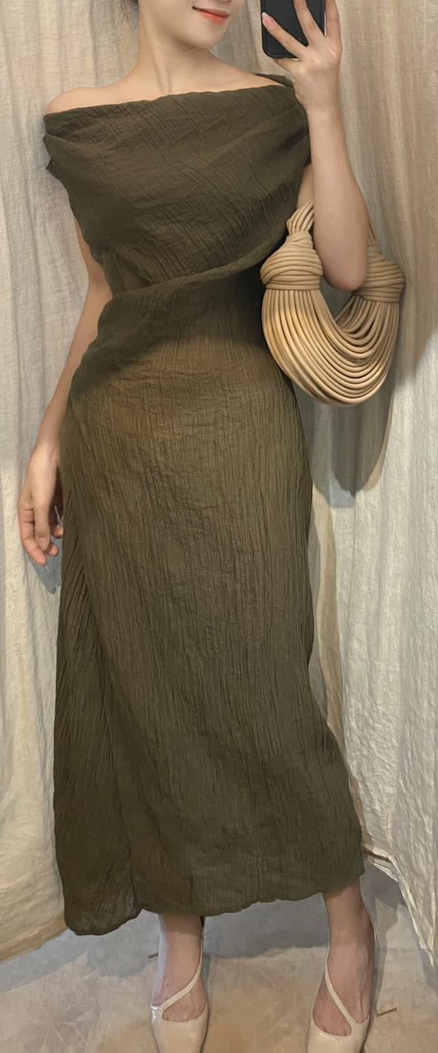 Dilys Dress - Đầm Trễ Vai Sóng Eo DR2123