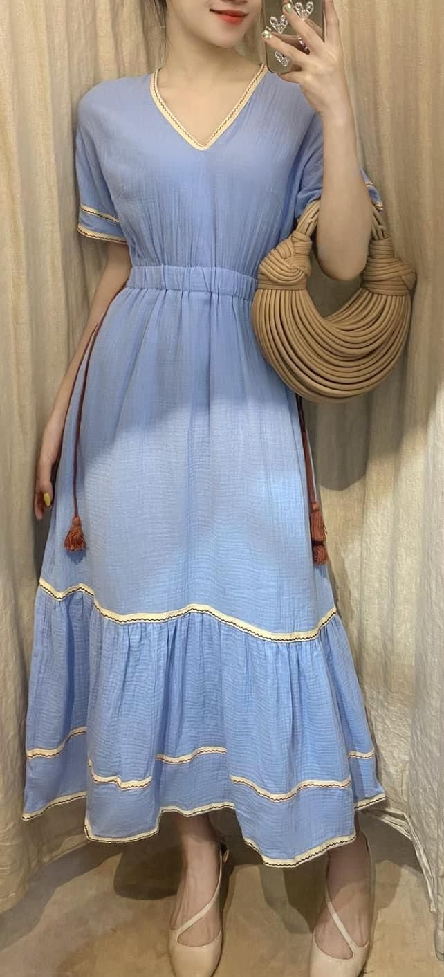 Bohemian Girl Dress - Đầm cổ tim nhấn eo D548 D563