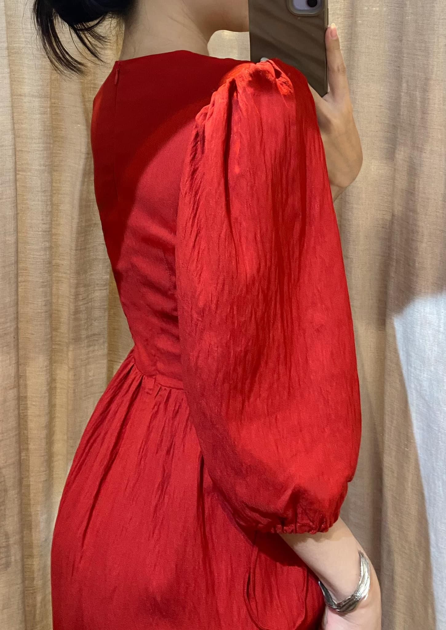 Sara Dress - Đầm tay lửng, thắt nơ ngực D004 D917