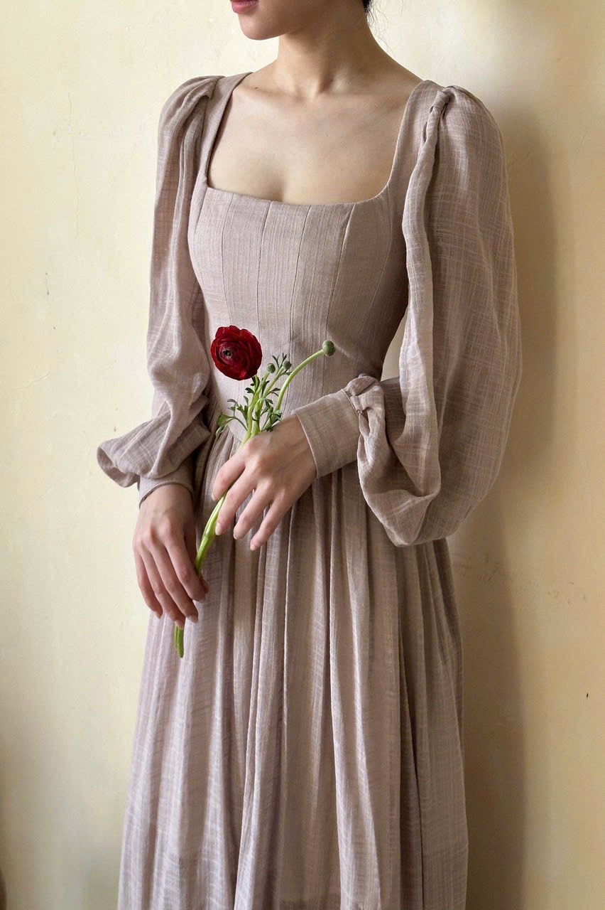 Cinderella Dress - Đầm Corset Cổ Điển Tay Phồng DR0124