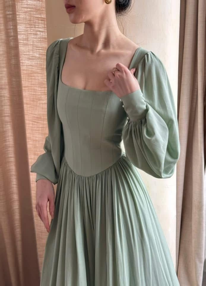 Cinderella Dress - Đầm Corset Cổ Điển Tay Phồng DR0124