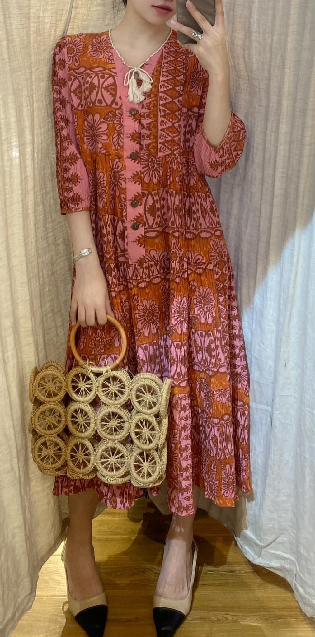 Agisa Dress - Đầm Thổ Cẩm D24