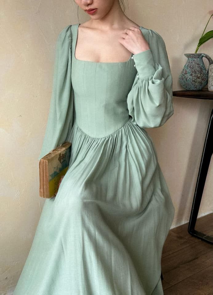 Cinderella Dress - Đầm Corset Cổ Điển Tay Phồng DR0124
