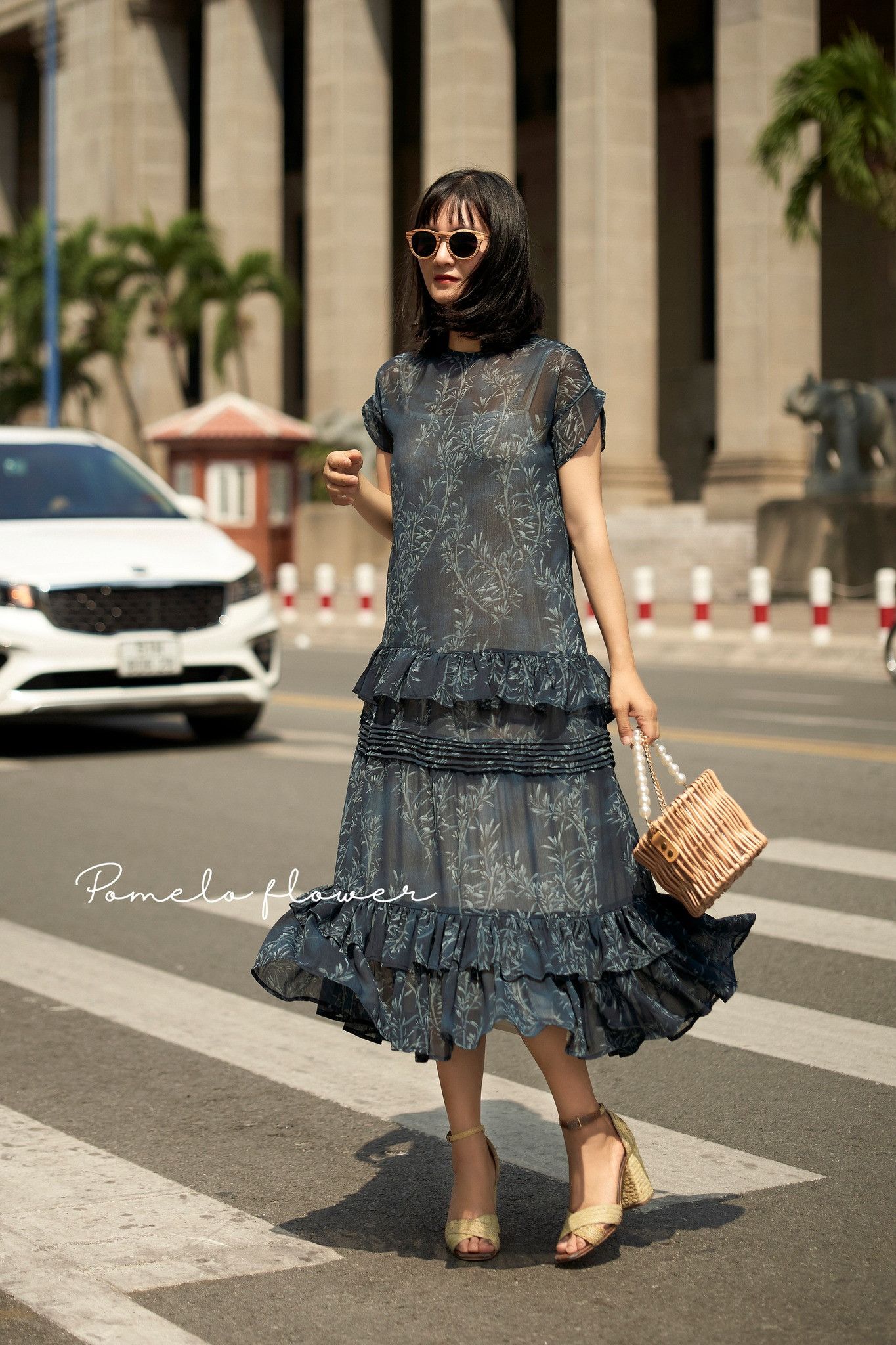 Amelia Ruffled Dress - Đầm maxi suông bèo tay D267 -> D272 D440