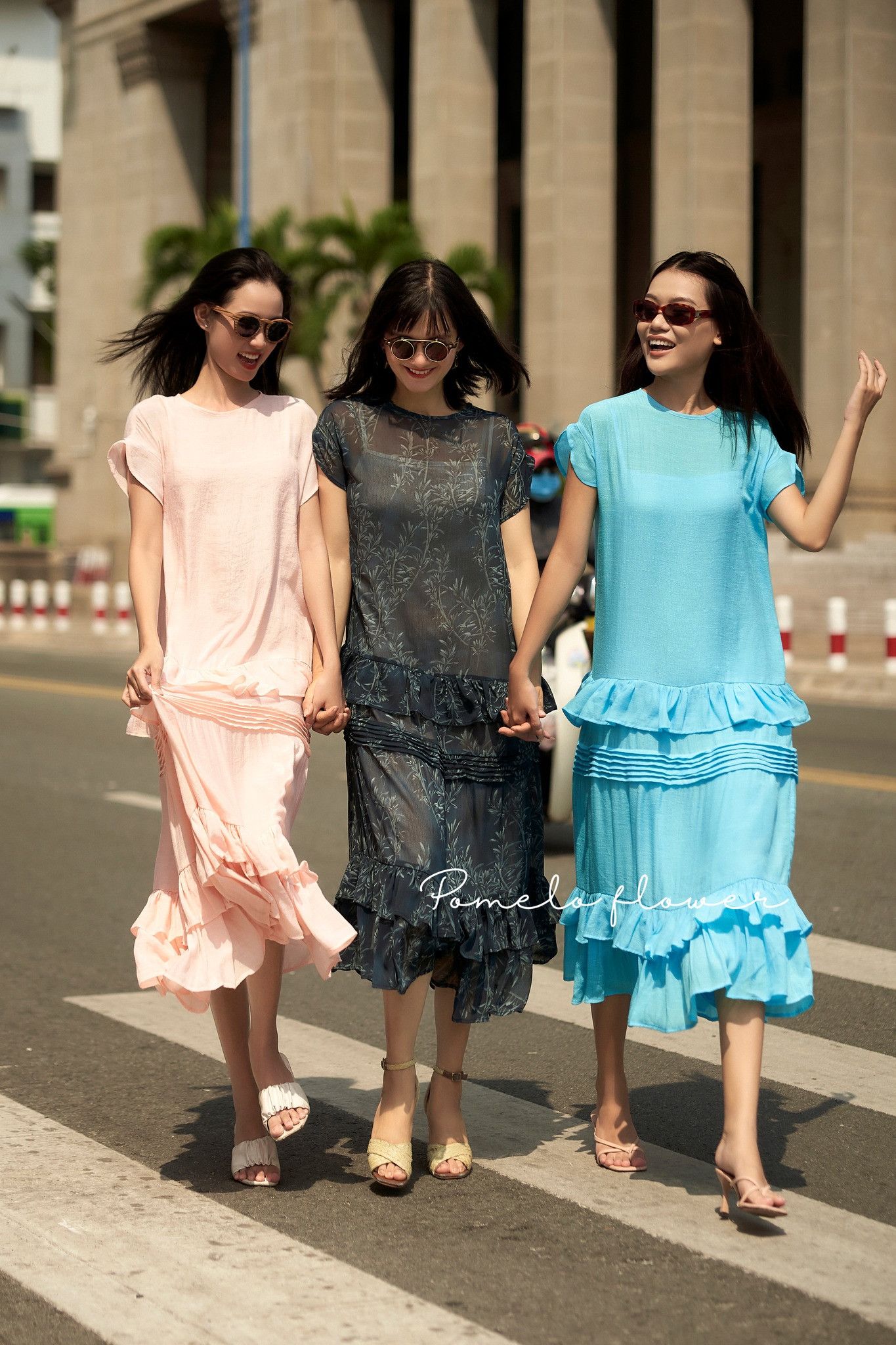 Amelia Ruffled Dress - Đầm maxi suông bèo tay D267 -> D272 D440