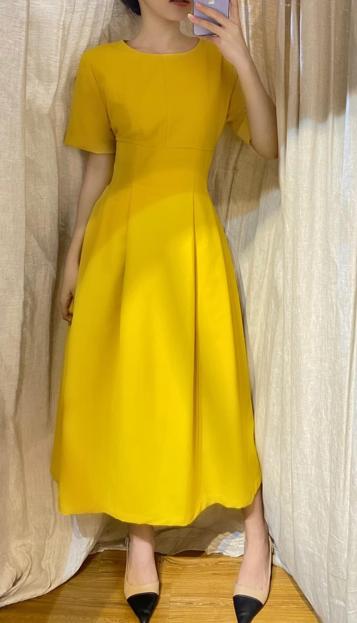 Victoria Dress - Đầm Chữ A có Tay POQ79